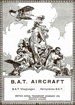 Advertisement of the British Aerial Transport Company